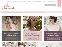 Tablet Screenshot of girls-love-pearls.co.uk